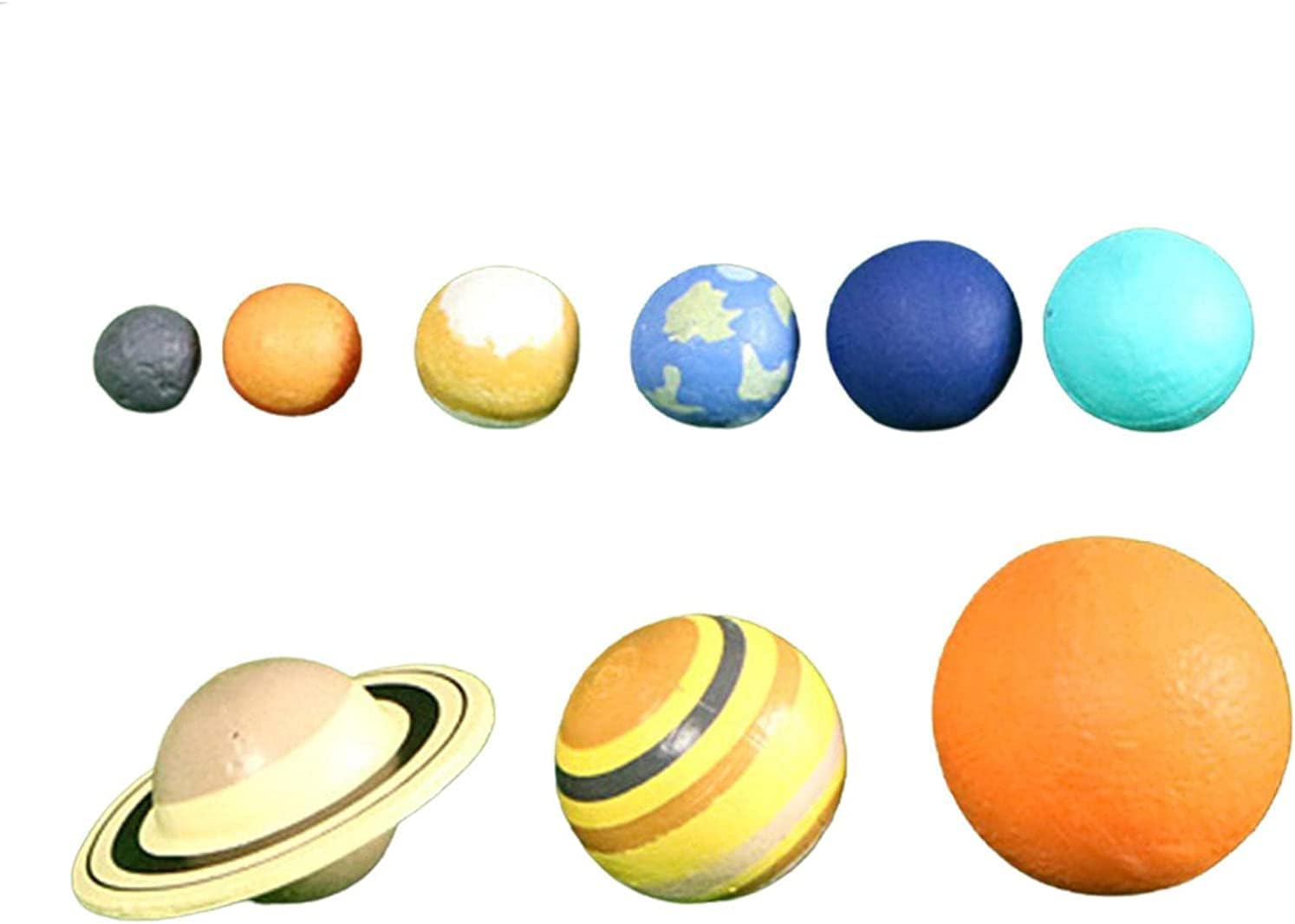 9 Piece Solar System Stress Balls for Kids and Adults Anti Stress Ball Planets for Kids Solar System Toys Model Planet Squishy Balls for Astronomy Birthday Gift Educational Toy Space Party Favor - Image 2