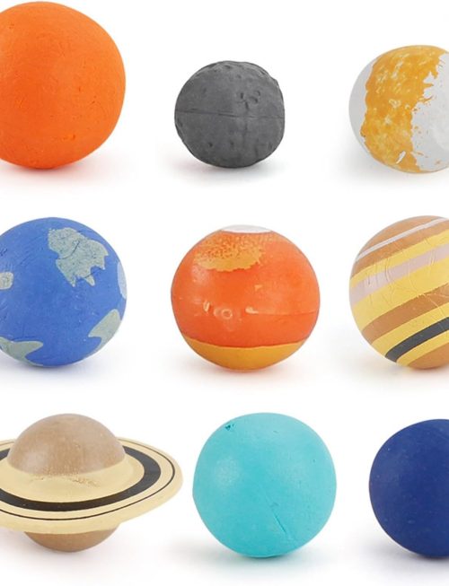9 Piece Universe Planet Solar System Model Nine Planets Model Solar System Planet Figure Cake Topper Decoration Collection Figure for Astronomy Enthusiast
