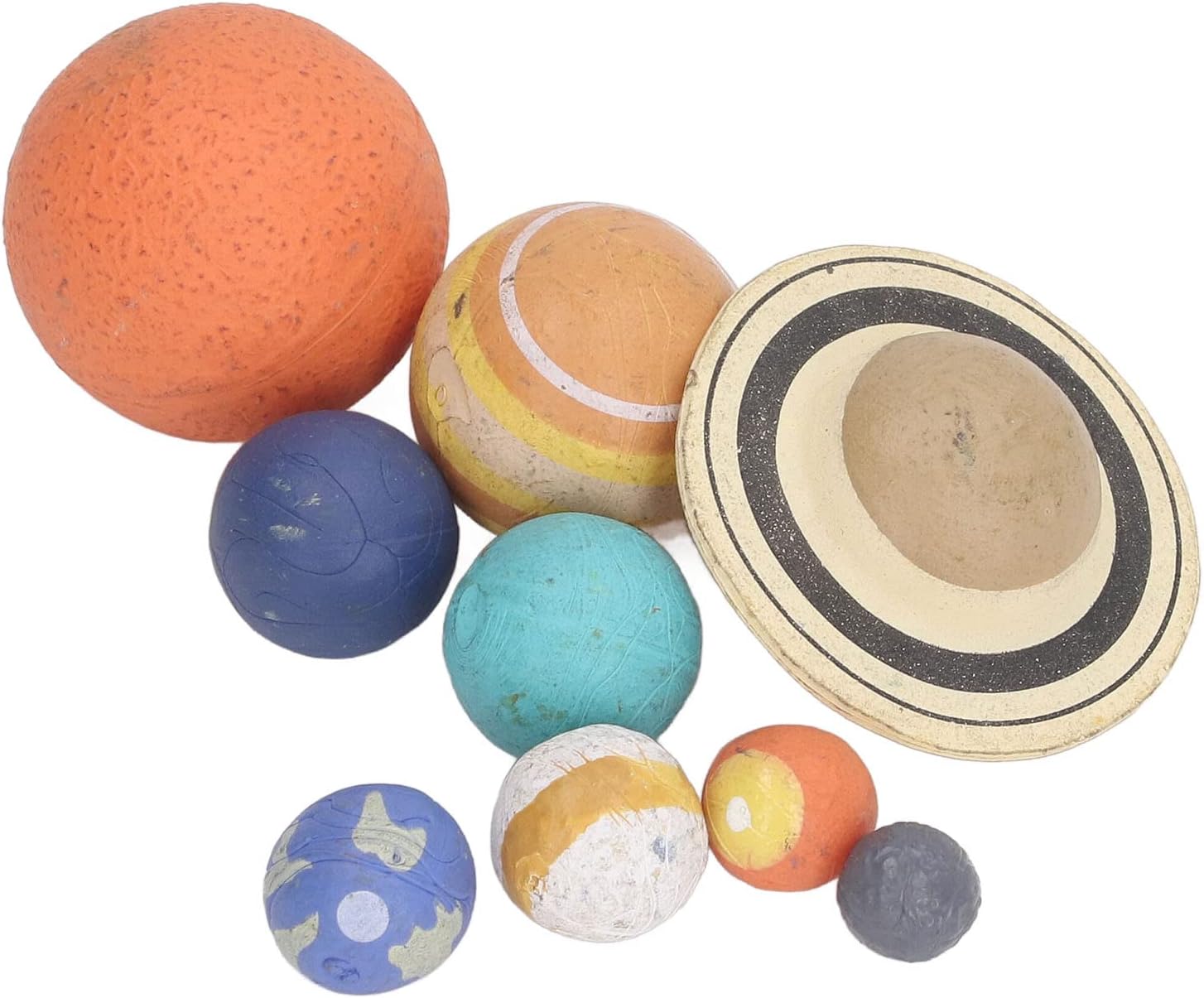 Solar System Model, 9 Planets Scale Proportional Model Set, Planet with Non Flammable PVC Material, DIY Science Astronomy Learning STEM Toy, for Kids Teens Girls Boys